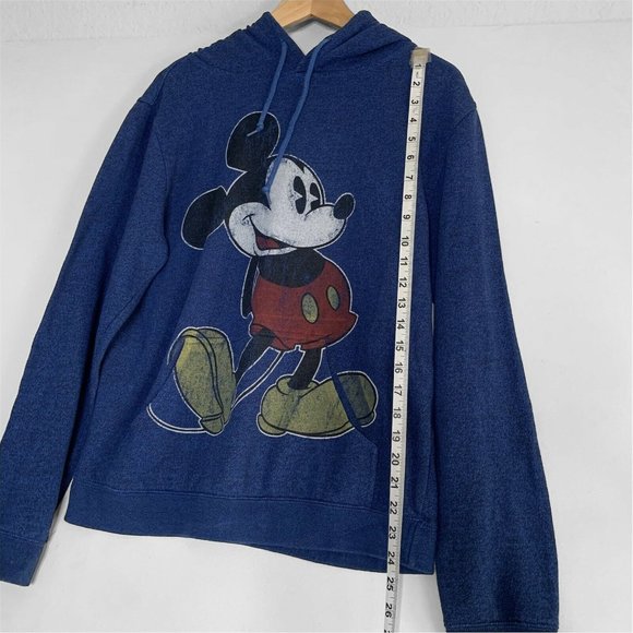 Disney Parks Mickey Mouse Blue Pullover Hoodie Sweater Women's Size Medium - Picture 3 of 8